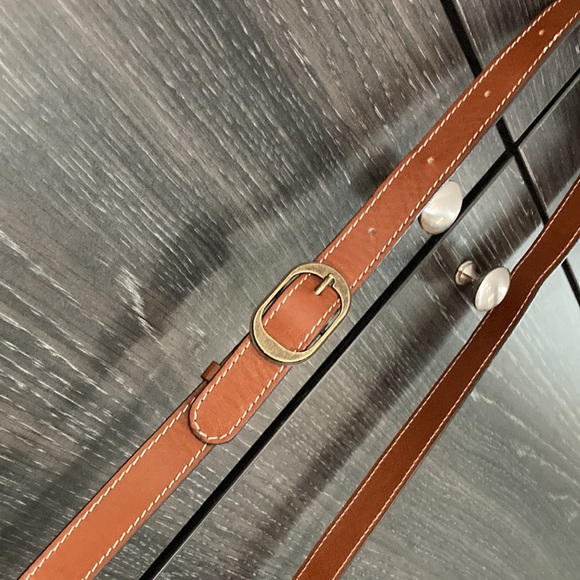 Like New Patricia Nash Cognac Leather Crossbody Bag - Picture 5 of 16